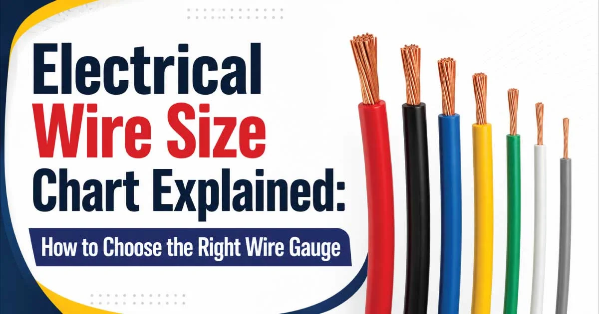 Electrical Wire Size Chart Explained: How to Choose the Right Wire Gauge