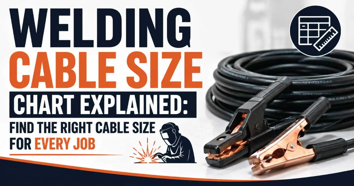 Welding Cable Size Chart Explained: Find the Right Cable Size for Every Job
