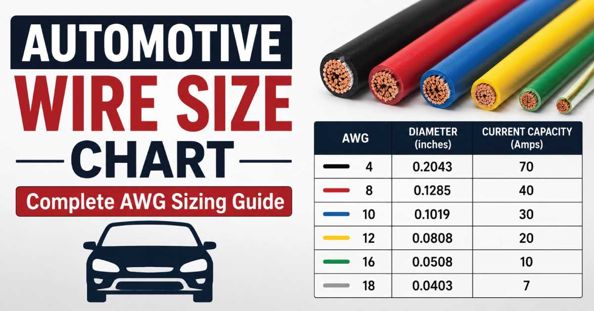 Automotive Wire Size Chart