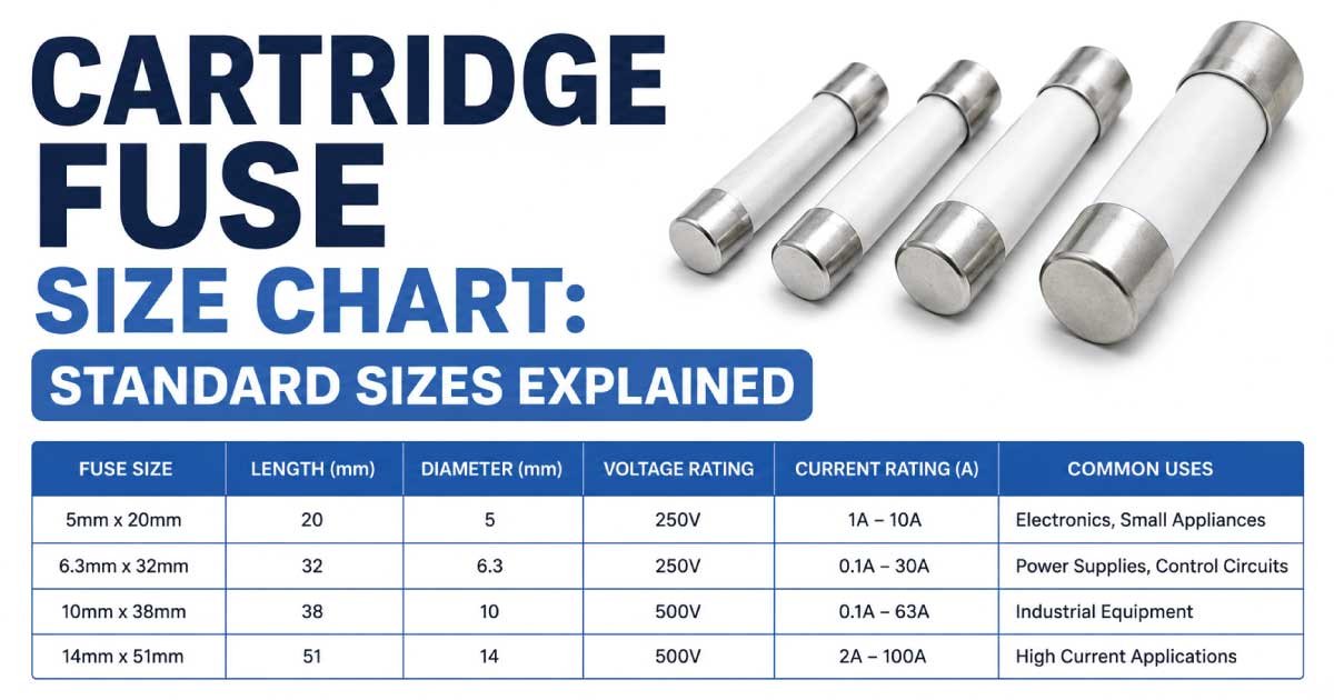 Cartridge Fuse Size Chart