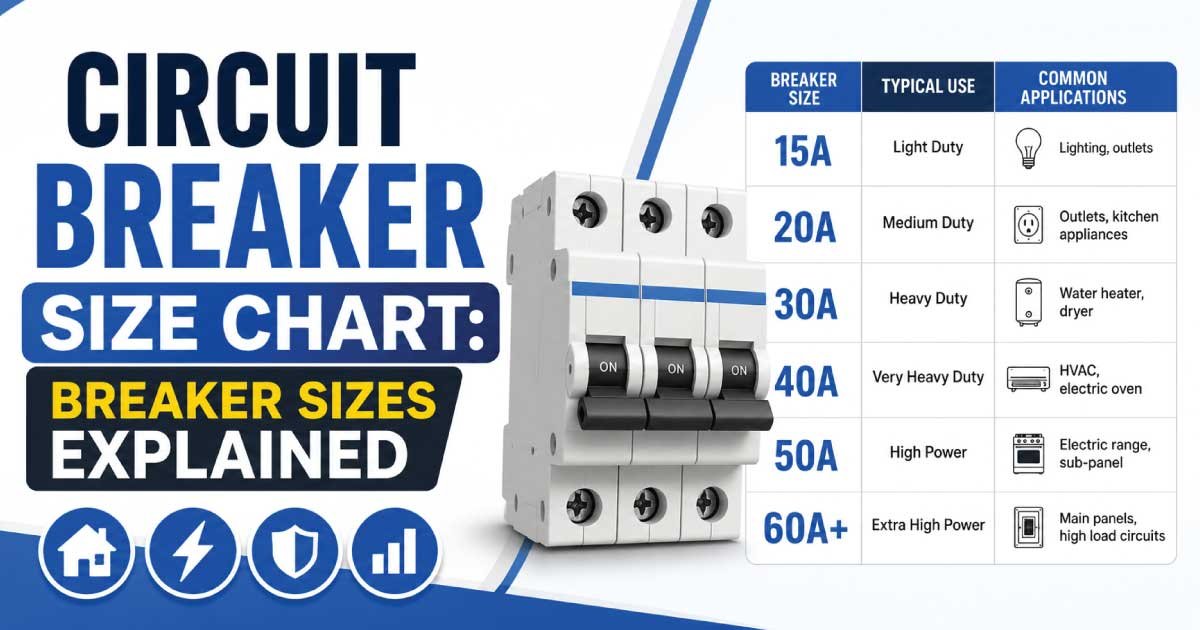 Circuit Breaker Size Chart