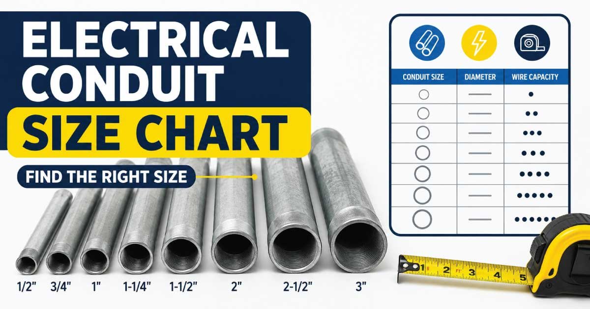 Electrical Conduit Size Chart