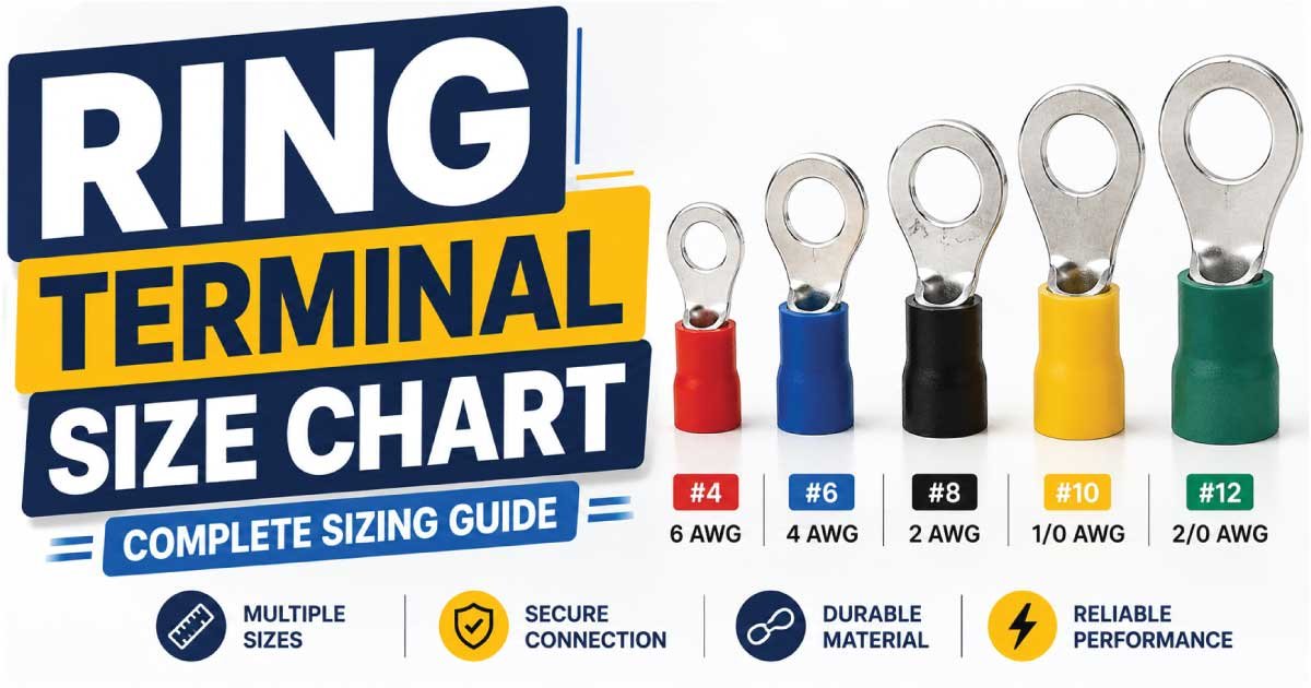Ring Terminal Size Chart