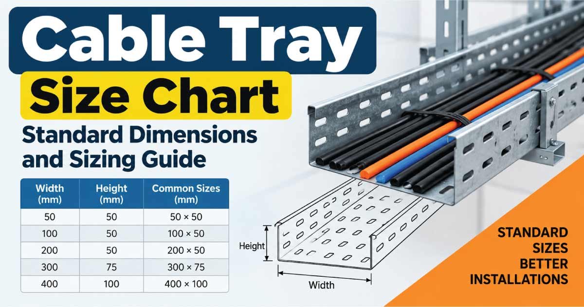 Cable Tray Size Chart