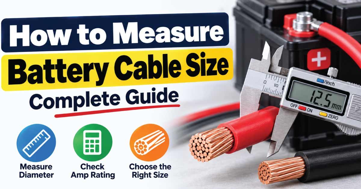 How to Measure Battery Cable Size