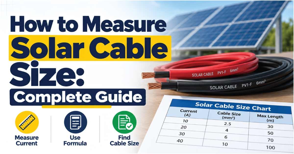 How to Measure Solar Cable Size