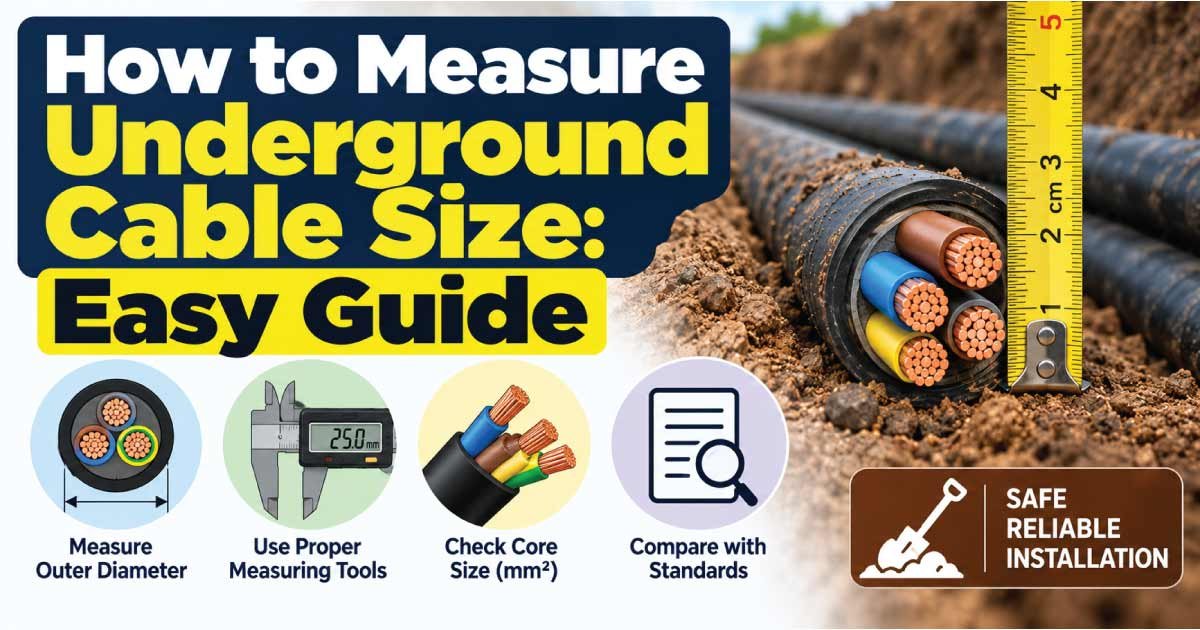 How to Measure Underground Cable Size