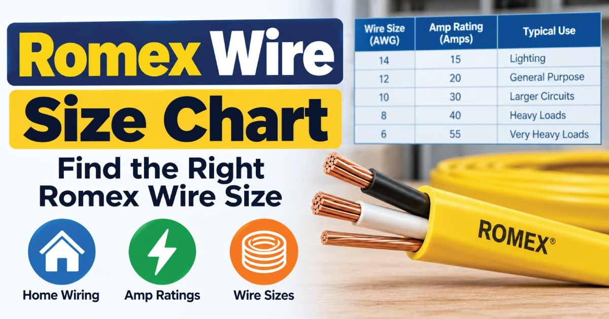 Romex Wire Size Chart
