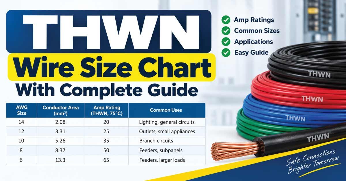 THWN Wire Size Chart
