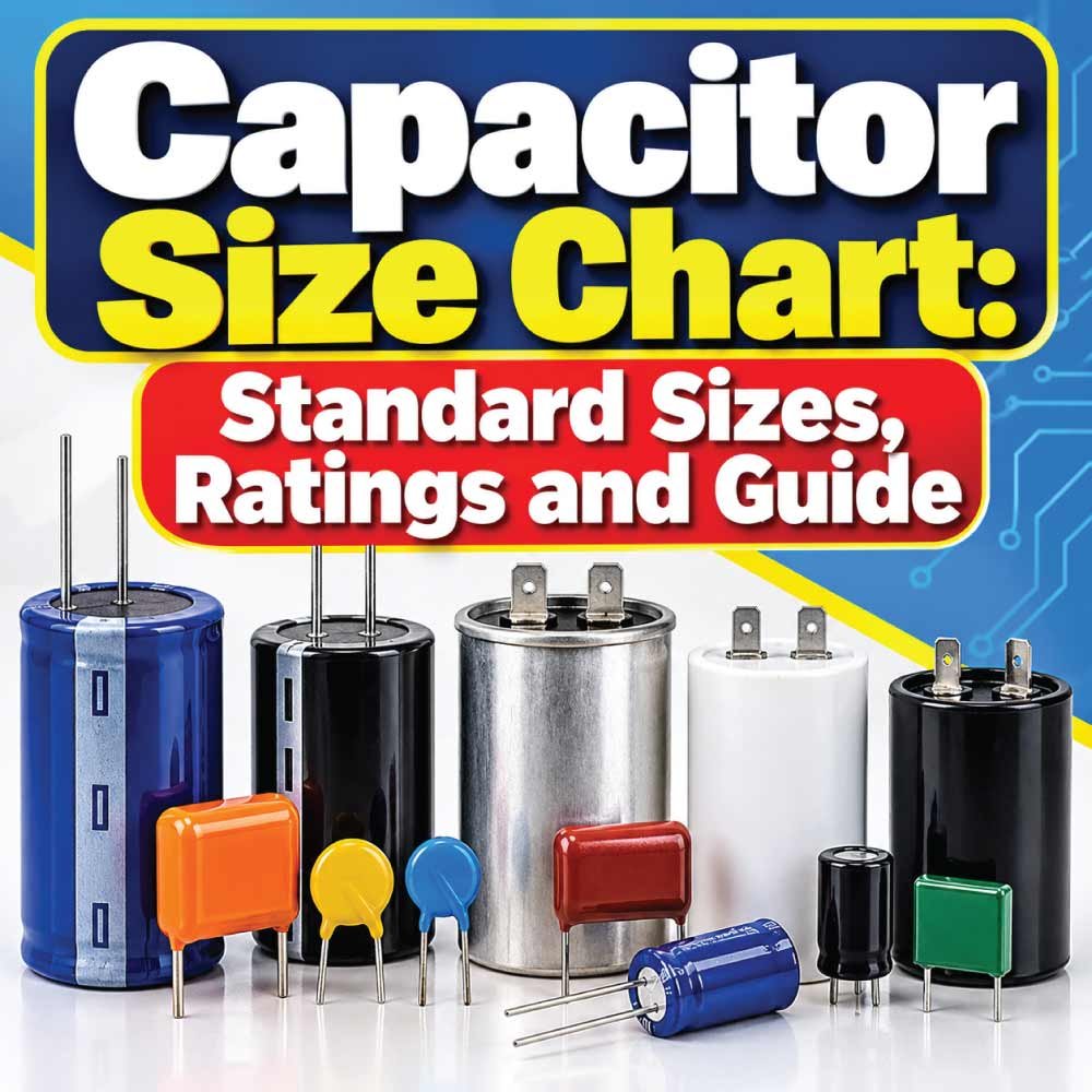 Capacitor Size Chart