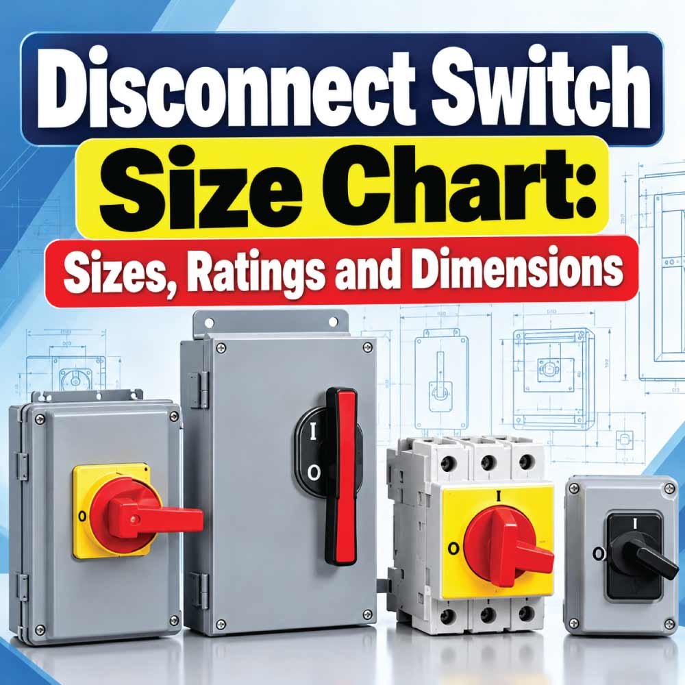 Disconnect Switch Size Chart